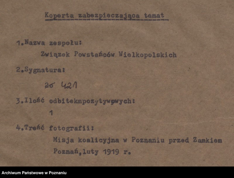 Obraz 4 z jednostki "Misja koalicyjna przed Zamkiem w Poznaniu."