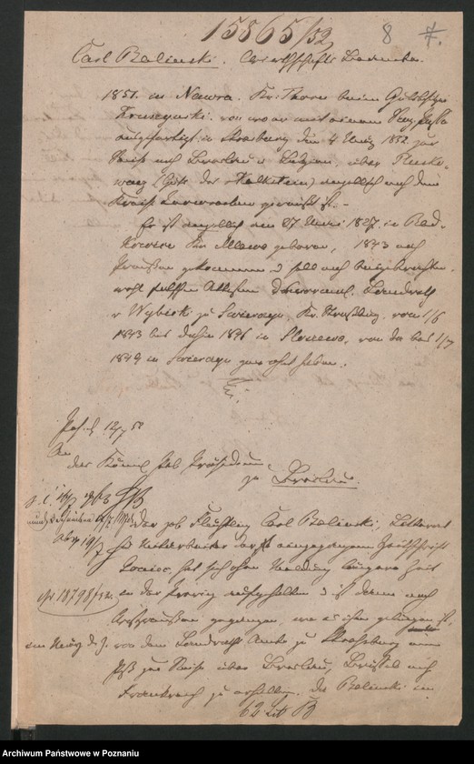 Obraz 13 z jednostki "A. betr. den polnischen Flüchtling Karl Baliński"