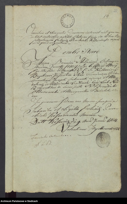 Obraz 20 z jednostki "Dowody do akt małżeństw"