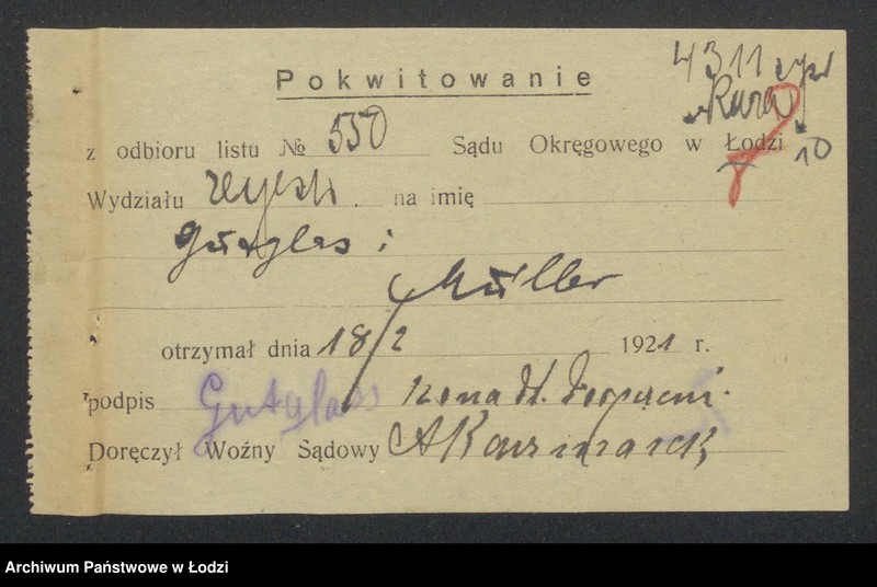 Obraz 12 z jednostki "Joel Gulglas, Mosyek Chil Miller- handel towarami galanteryjnymi"