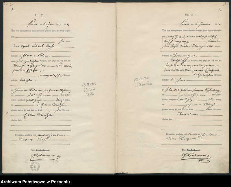 Obraz 4 z jednostki "Księga miejscowa urodzeń [Rejestr główny urodzeń]"