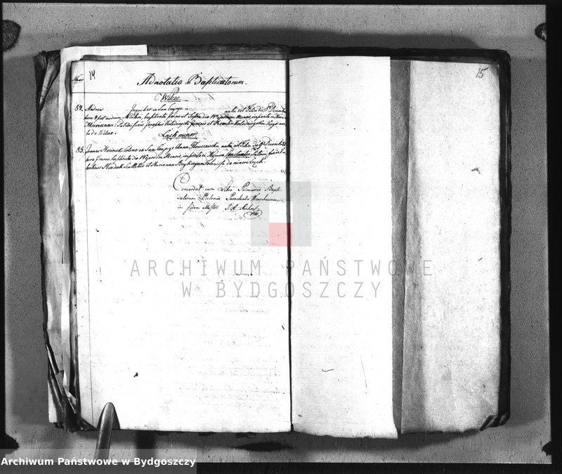 image.from.team "Akta metrykalne parafii rzymskokatolickiej w Wierzchucinie, pow. Bydgoszcz"