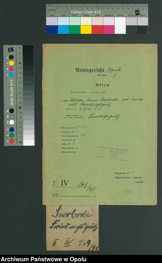 Obraz 3 z jednostki "Verfügung von Todes wegen der Anna Swoboda geb[oren] Bredel aus Friedrichsgrätz gestorben am 28.07.1940 zuletzt wohnhaft in Friedrichsgrätz."