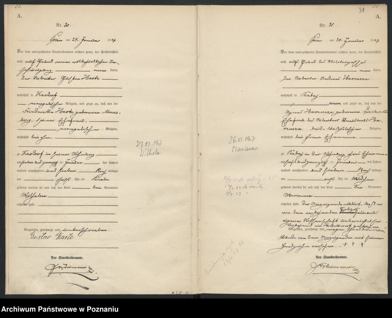 Obraz 18 z jednostki "Księga miejscowa urodzeń"