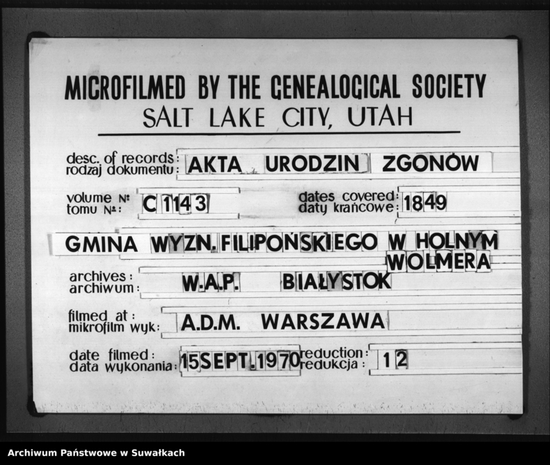 Obraz 9 z jednostki "Duplikat Sekty Filiponów gminy Hołny Wolmera z roku 1849"