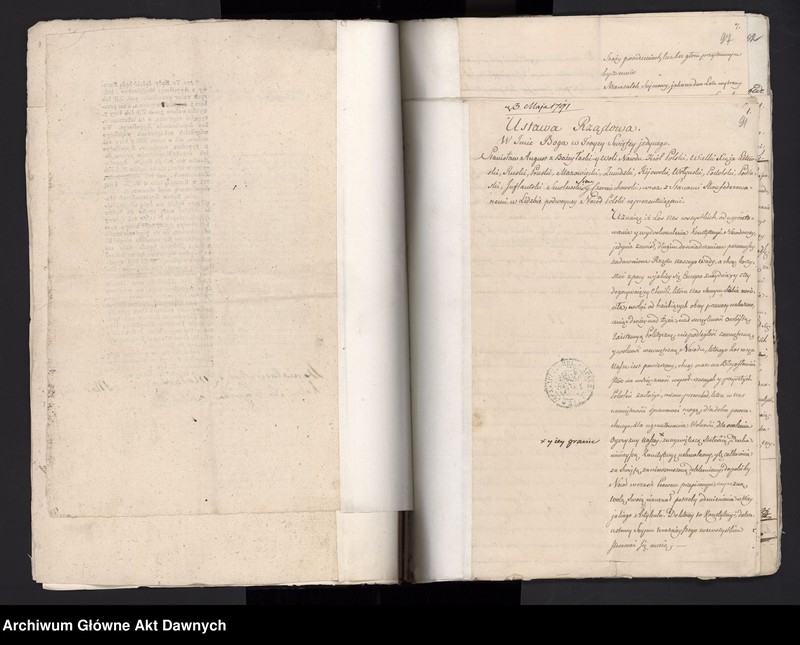Obraz 4 z kolekcji "Oryginalne rękopisy Konstytucji 3 maja"