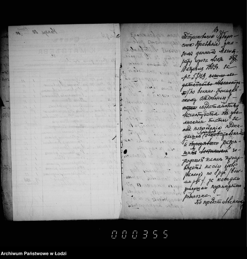 Obraz 14 z jednostki "O pogrebenji umeršich bednych žitelej gor. Lodzi"