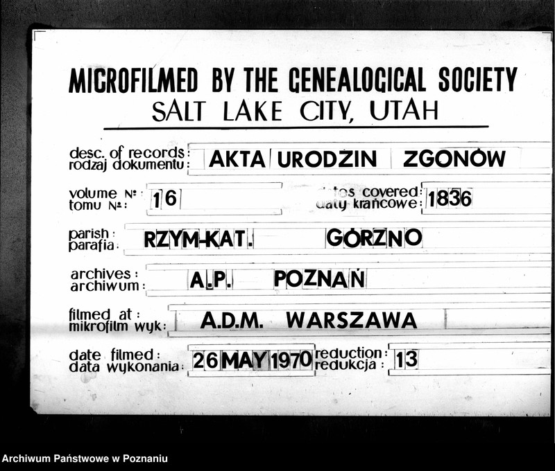 Obraz 1 z jednostki "Duplikat urodzonych, zaślubionych i zmarłych"