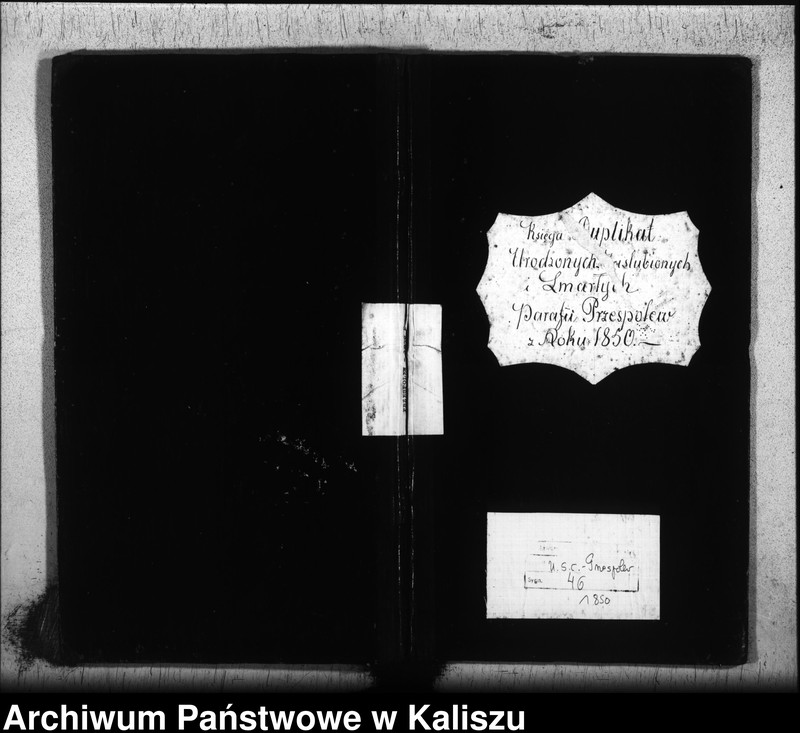 Obraz 2 z jednostki "Księga duplikat urodzonych, zaślubionych i zmarłych"