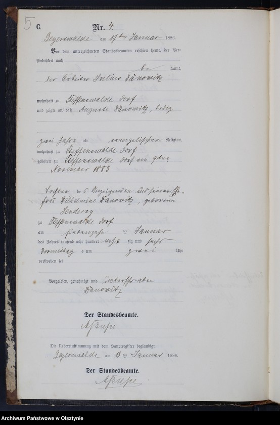 image.from.unit.number "Sterbe-Neben-Register Nr 1 - 58"