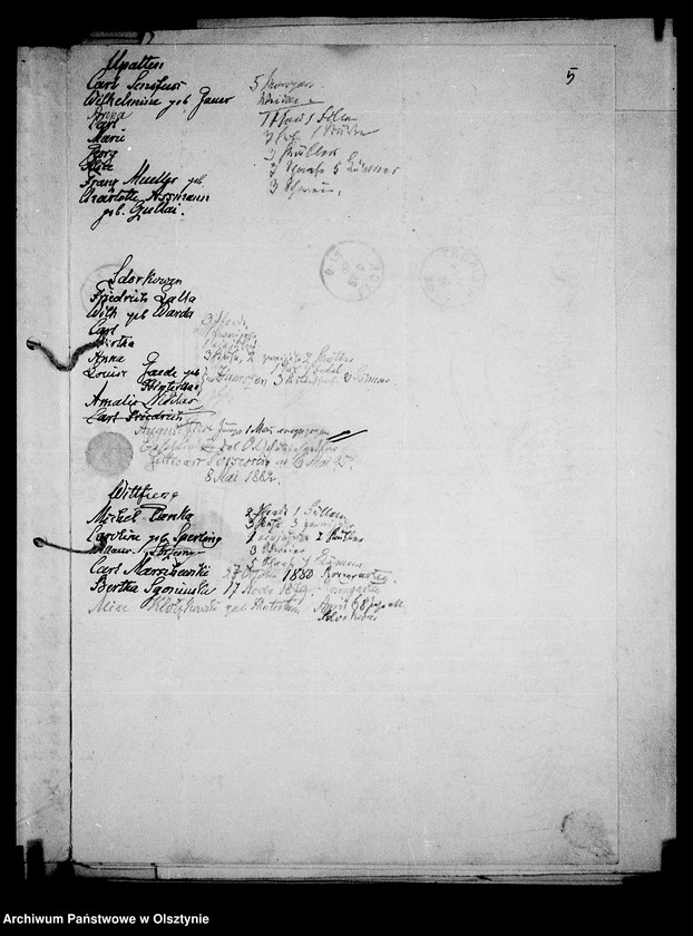 image.from.unit.number "/Akten betr. Berufs- u. Gewerbezählung in den zu Steinort gehörenden Gütern/"
