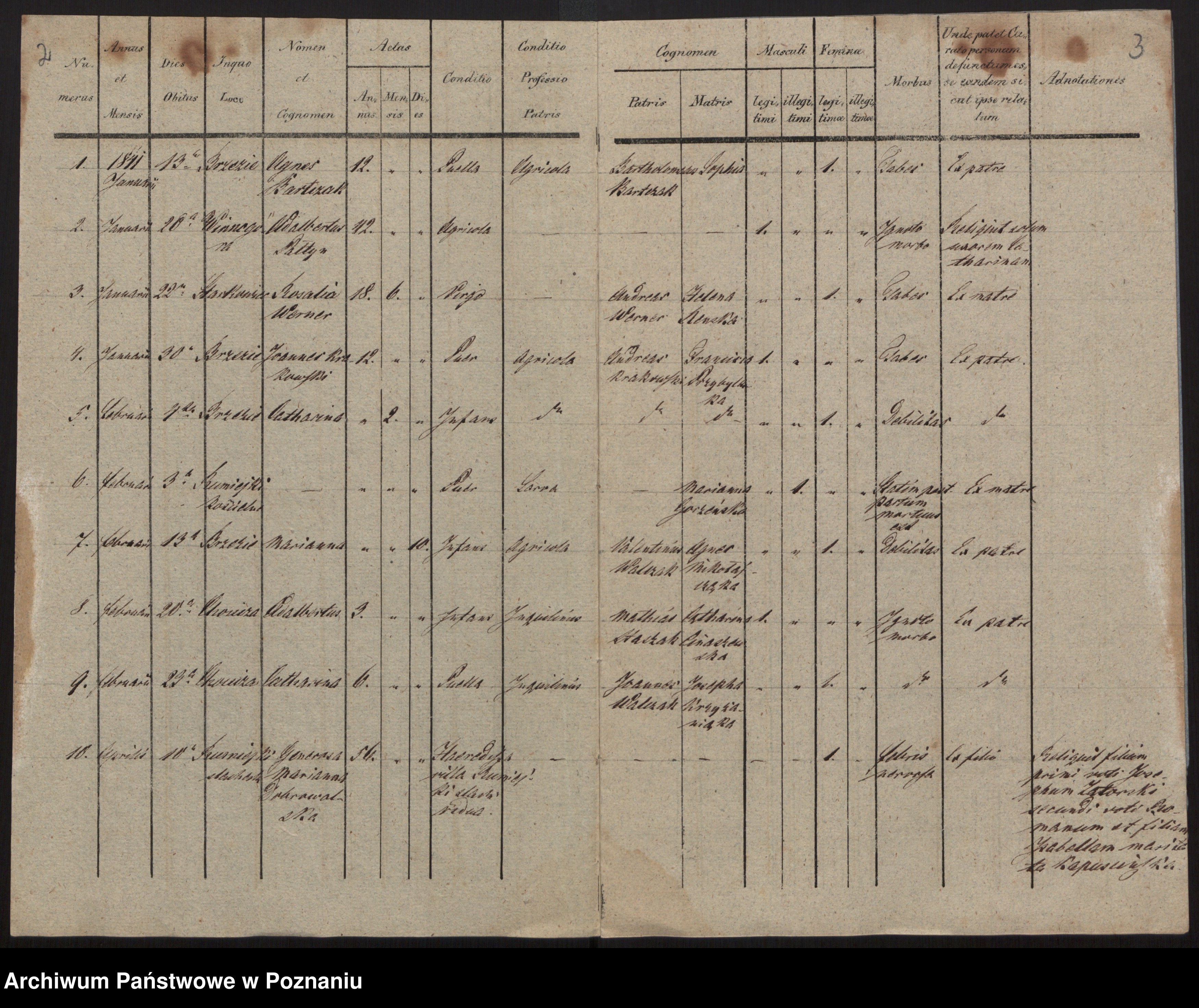 Skan z jednostki: Księga zgonów