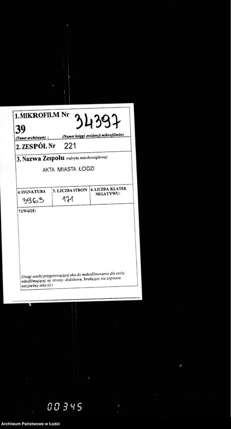 Obraz 2 z jednostki "Ob otdače v arendu 54ch lavok v gorodskich rjadach na Novom i Starom Rynke v gor. Lodzi"