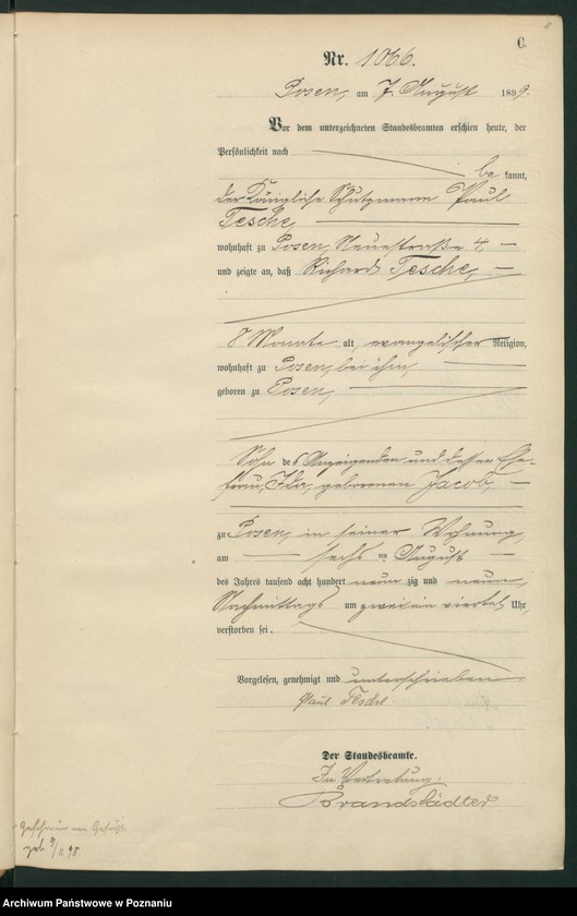 Obraz 14 z jednostki "Księga zgonów t. III"