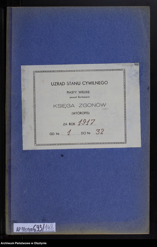 image.from.unit.number "Sterbe-Neben-Register Nr 1 - 32 [ Księga zgonów - wtóropis ]"