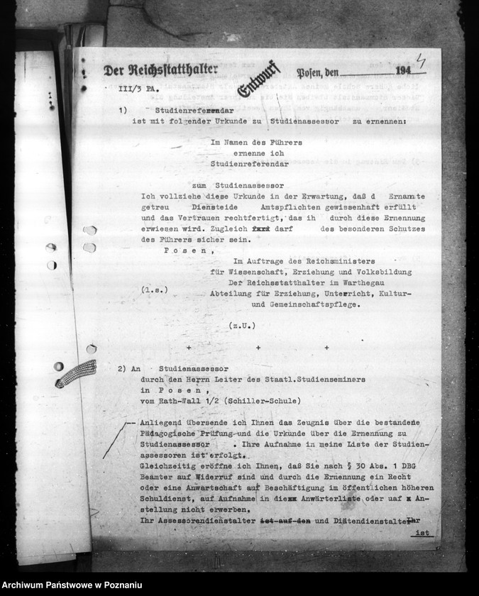 Obraz 8 z jednostki "Pädagogische Prüfung der Studienreferendare"