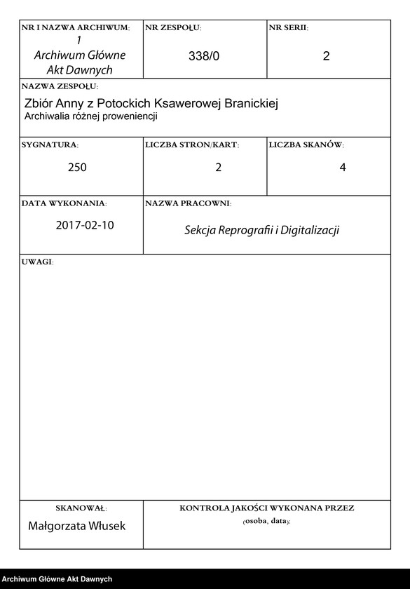 Obraz 1 z jednostki "Protokół abdykacji prezydenta Wojciechowskiego sporządzony przez oficerów jego świty."