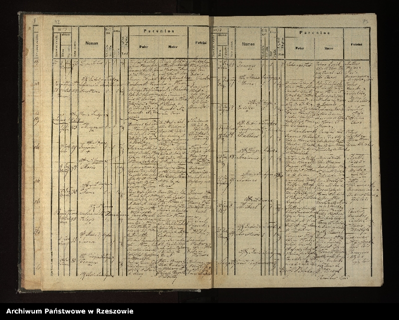 image.from.unit.number "Księga urodzeń, małżeństw i zgonów dla miejscowości Płonna, Kamienne, Kożuszne, Wysoczany"