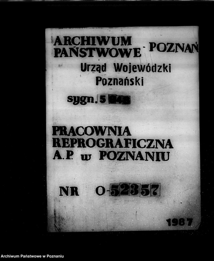 Obraz 1 z jednostki "/Powszechny obowiązek świadczeń rzeczowych i plany aprowizacyjne- generalia/"