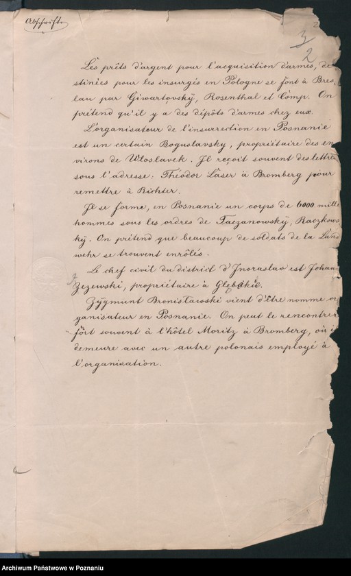 Obraz 5 z jednostki "Der Uebertritt polnischer und diesseitiger Untertanen auf preussisches und jenseitiges Gebiet während der polnischen Insurrektion und die dagegen getroffenen Massnahmen."