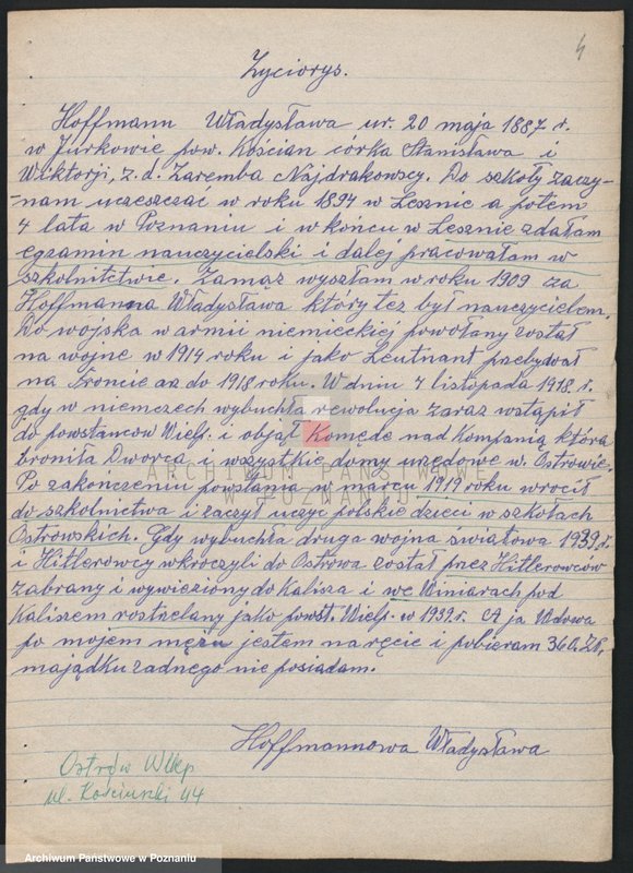 Obraz 18 z jednostki "Życiorysy powstańców wielkopolskich: H - tom ll /Hoffmann Roman - Hytry Stanisław/."