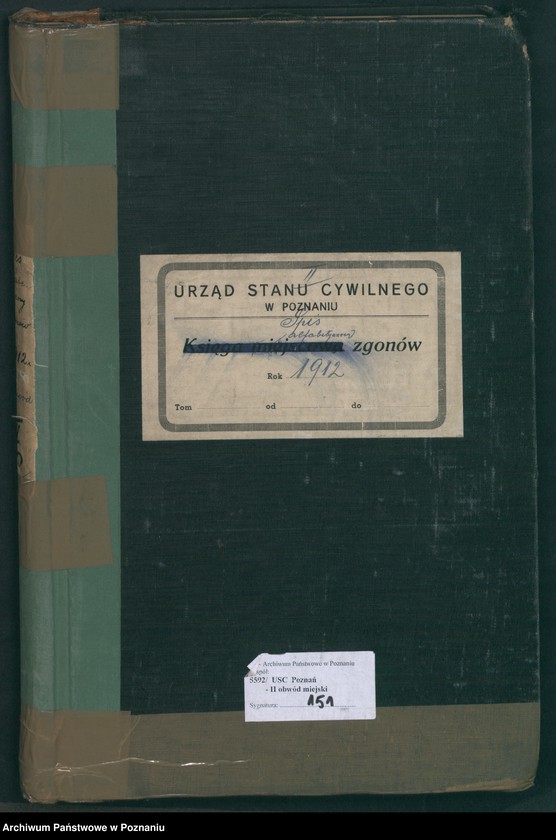 Obraz 2 z jednostki "Spis alfabetyczny zgonów za 1912"