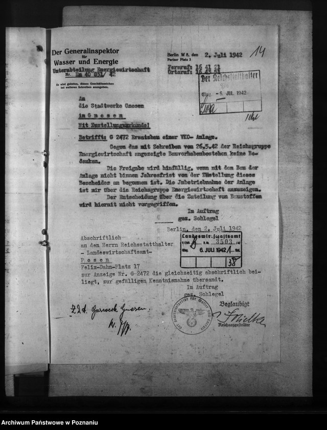 Obraz 18 z jednostki "Gaswerk - Gnesen (Gniezno)"