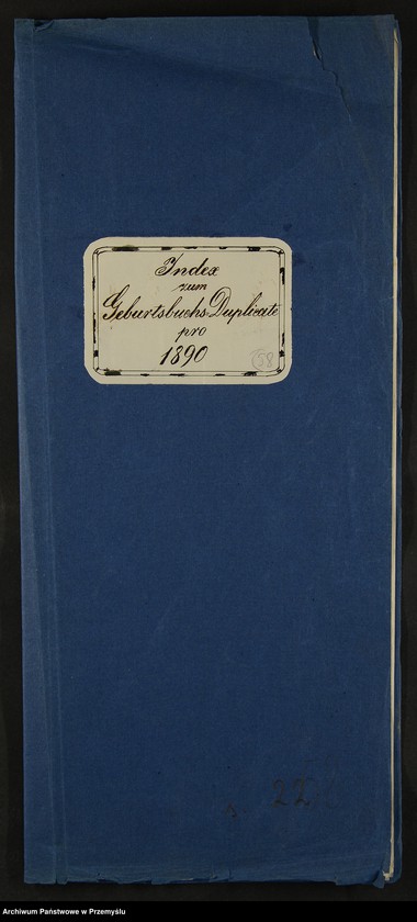 image.from.unit.number "Index zum Geburtsbuch-Duplicate pro 1890"