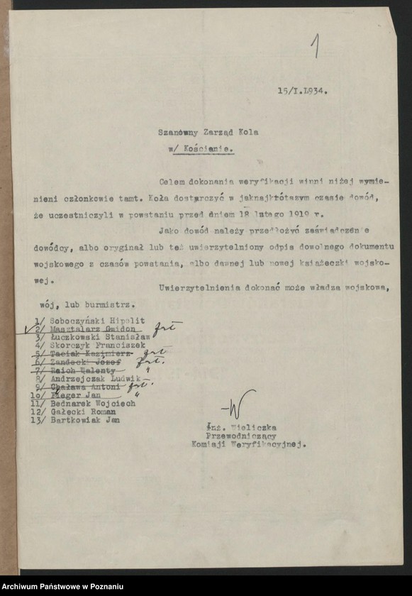 Obraz 3 z jednostki "Kościan - akta koła. tom II."