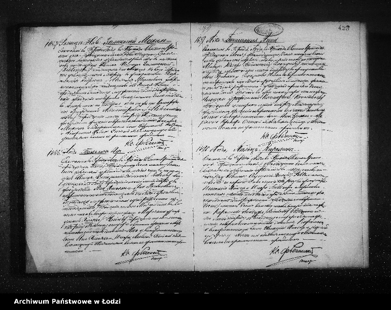 Obraz 17 z jednostki "Akta urodzeń tom II"