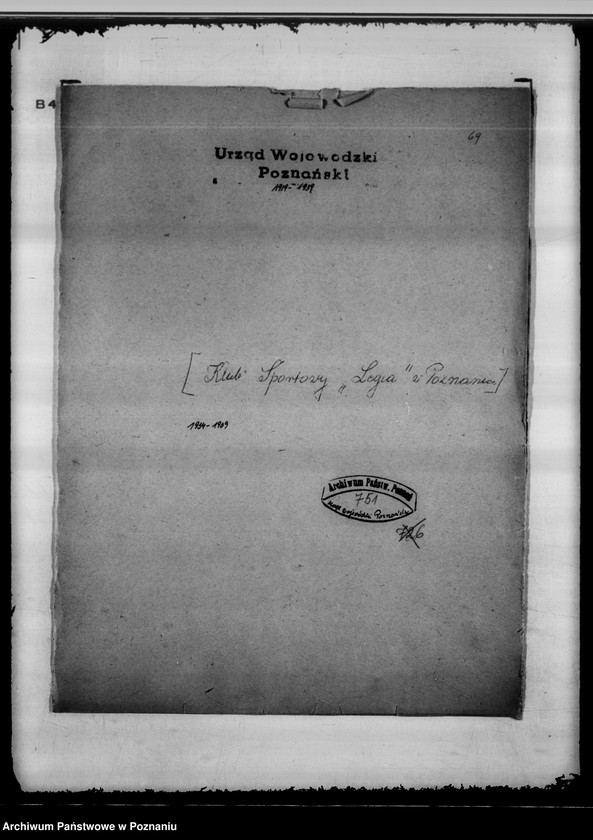 Obraz 4 z jednostki "/Klub Sportowy,,Legia" w Poznaniu/"