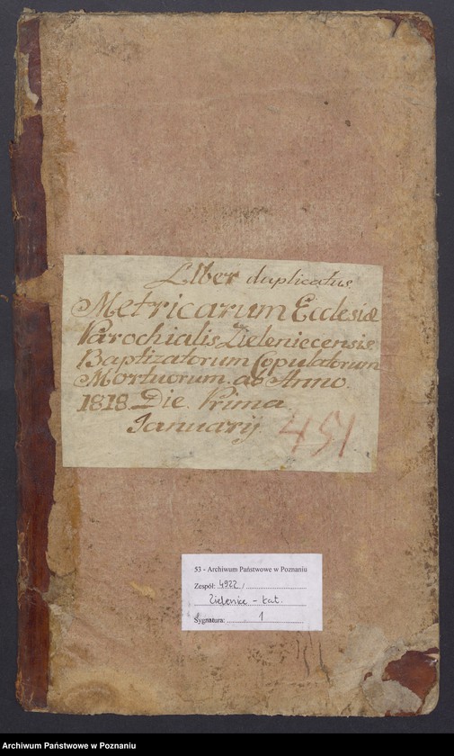 Obraz 2 z jednostki "Liber duplikatus Baptisatorum, Copulatorum, Mortuorum."