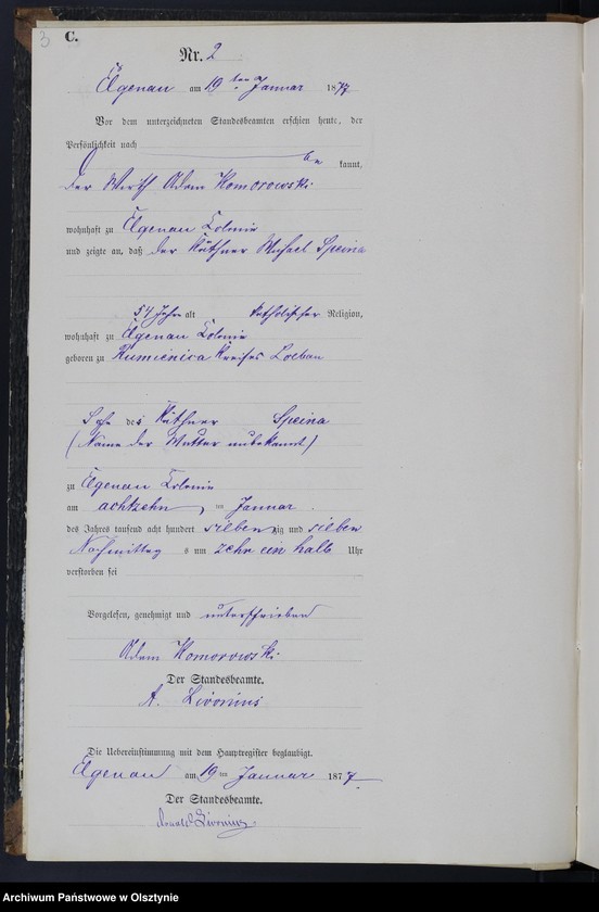 image.from.unit.number "Sterbe-Neben-Register Nr 1 - 76"