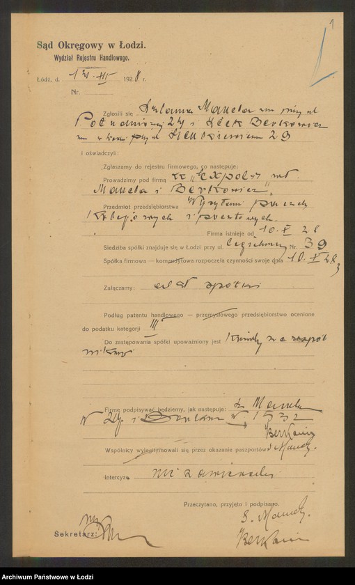 Obraz 3 z jednostki "Przedsiębiorstwo ekspedycyjne Expol właściele Szlama Manela i Icek Berkowicz"