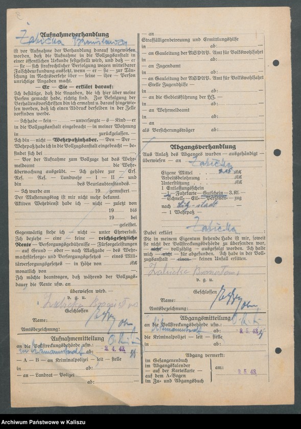 image.from.unit.number "[Akta osobowe więźnia - Żabicka Bronisława, zam. Łódź]"