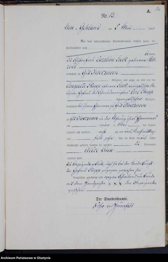 image.from.unit.number "Geburts-Haupt-Register Nr 1 - 43"