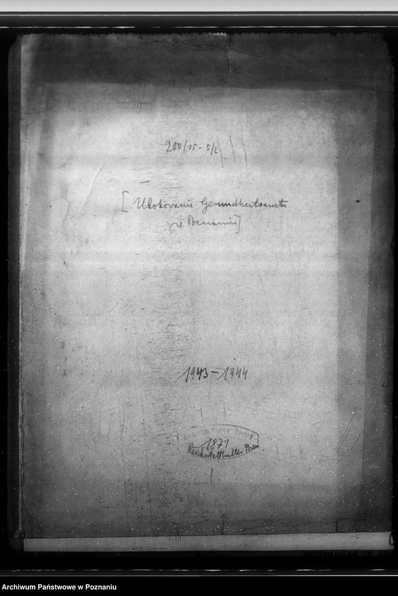 Obraz 4 z jednostki "Ulokowanie Gesundheitsamtu w Poznaniu"