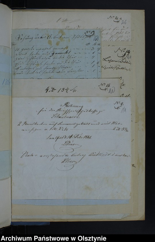 image.from.unit.number "Einnahme Beläge und Ausgabe Beläge der Kirchspiels Schulkasse zu Schnellwalde"