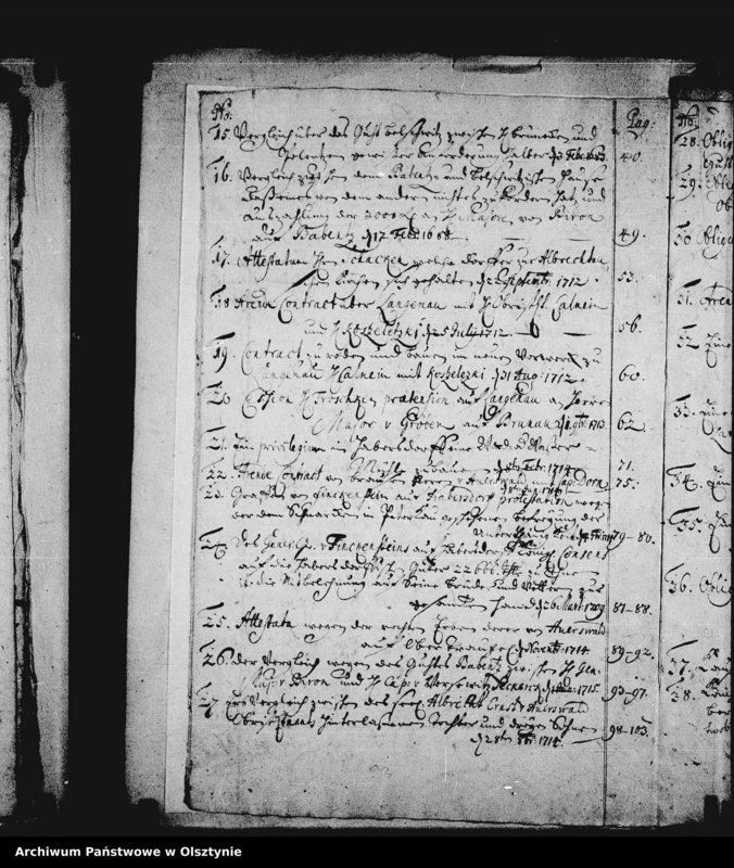 image.from.unit.number "Register über zwei Schönbergische Ambtsbücher von 1693-1671 und Specyfication der im Ambte vorhandenen Acten von 1705-1721 und 9 Rescripta"