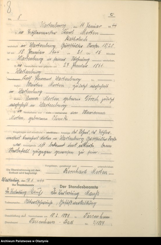 image.from.unit.number "Sterbebuch /Zweitbuch/ Nr 1 - 213"