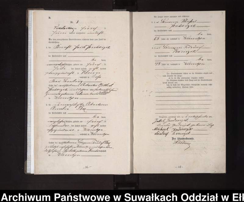 image.from.unit.number "Heirats-Haupt-Register des Königlichen Preussischen Standes-Amtes Nikolaiken Kreis Sensburg"