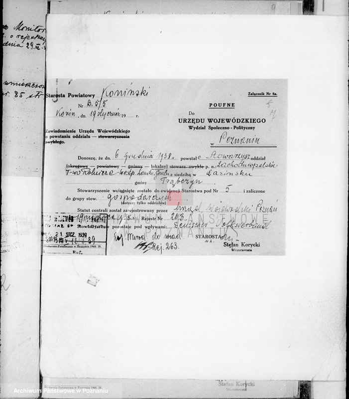 Obraz 11 z jednostki "/Różne sprawy stowarzyszeń/"