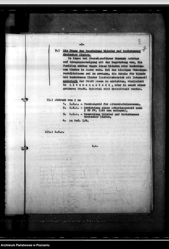 Obraz 13 z jednostki "Beschulung von Kindern in Erziehungsanstalten. Beschulung blinder und taubstummer Kinder."