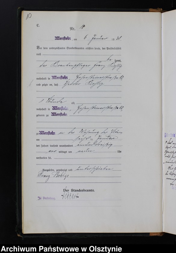 image.from.unit.number "Sterbe-Haupt-Register Nr 1-622"