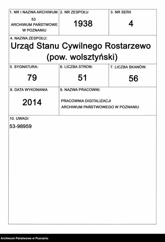 Obraz 1 z jednostki "Księga zgonów"
