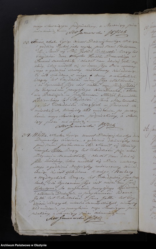 image.from.unit.number "Duplikat. Akta Urodzenia, Zeyścia, Zapowiedzi i Małżeństw wraz z Annexami Gminy Janow od dnia 1 Maja do dnia 30 Kwiet[nia] Roku 1819/20"