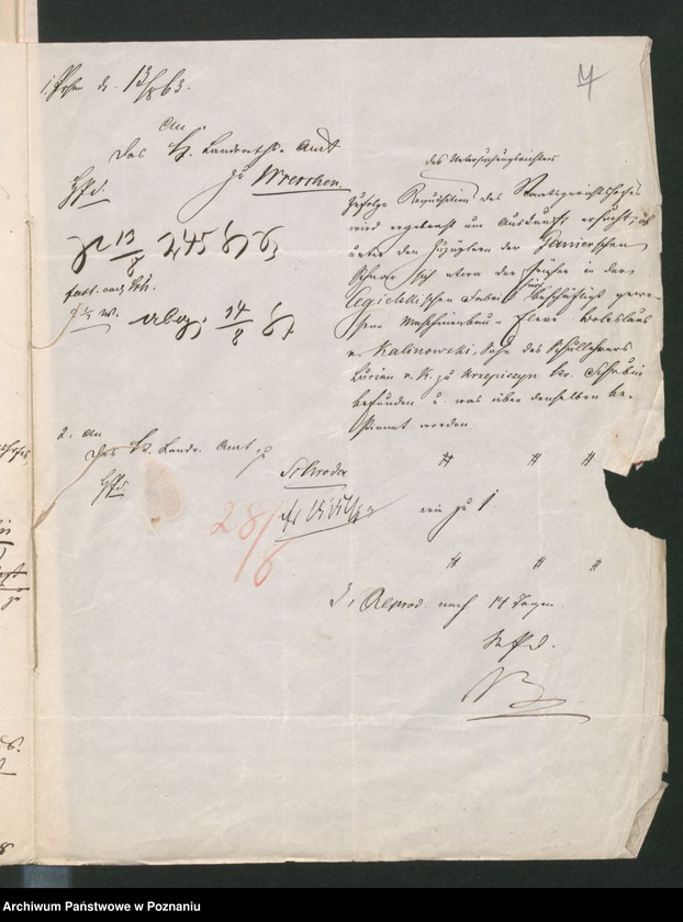 Obraz 13 z jednostki "A. betr. Boleslaus von Kalinowski /Wladislaus, Josef, Thomas/"