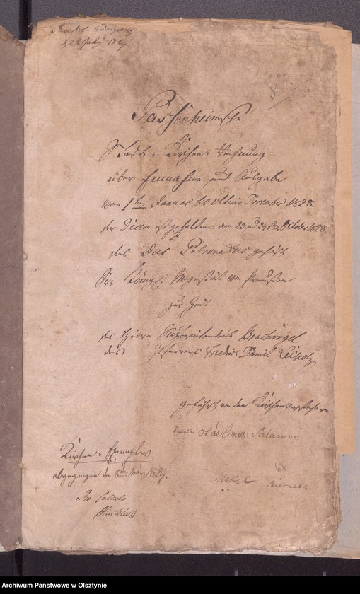 image.from.unit.number "Passenheimsche Stadt Kirchen Rechnung über Einnahme und Ausgabe"