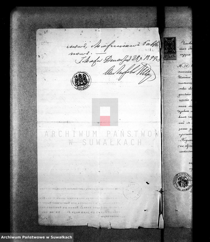 image.from.unit.number "[Dokumenty do akt małżeństw wyznania mojżeszowego okręgu bożniczego w Suwałkach]"