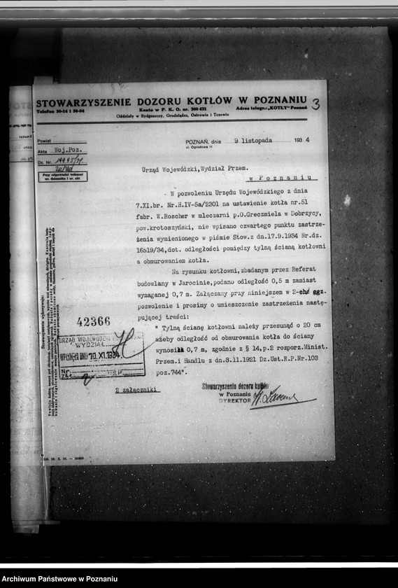 Obraz 7 z jednostki "Mleczarnia w Dobrzycy pow. krotoszyński, własność O. Greczmiela nr woj. kotła 2301"